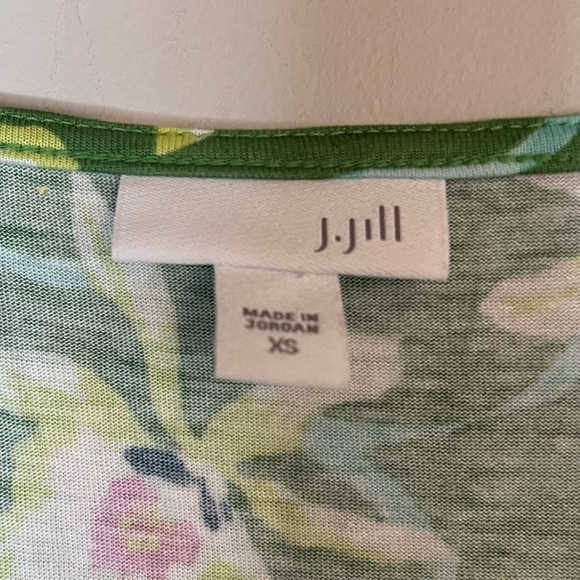 J.Jill Floral Print Tunic Top Blouse Sz XS - Picture 5 of 5